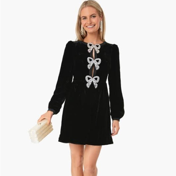 SALONI Dresses & Skirts - ISO!! Saloni Camille Bows Mini (Short Version!)